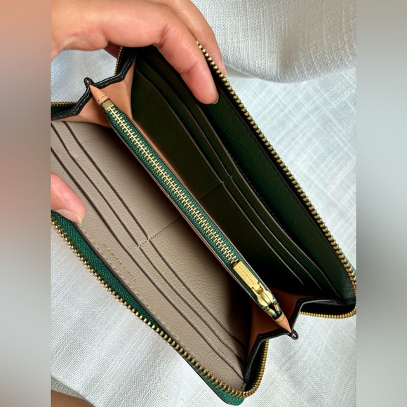 TORY BURCH Continental Perry Zip Around Color Block Wallet 58110-0819 - Picture 4 of 6